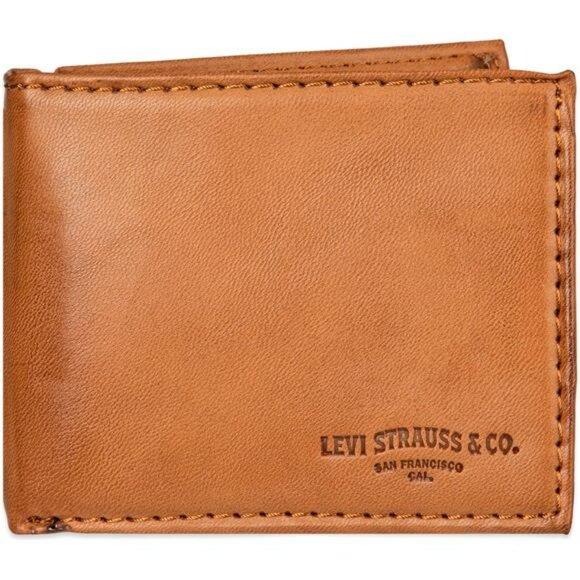 Mens RFID Slimfold Wallet Extra Capacity ID Window Multiple Card Slots - Picture 1 of 8